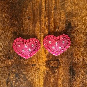 Handmade Pink Heart Burlesque Pasties Valentines